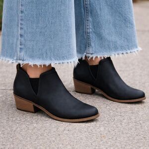 Dr. Scholl's Women's Laurel Ankle Boot Leather Black size 6.5